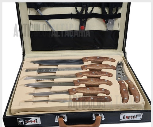 SET DE 24 PIEZAS - CUCHILLOS Y CUBIERTOS