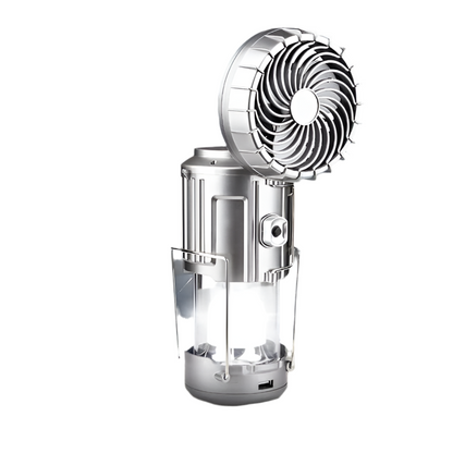 Luz emergencia, ventilador y cargador