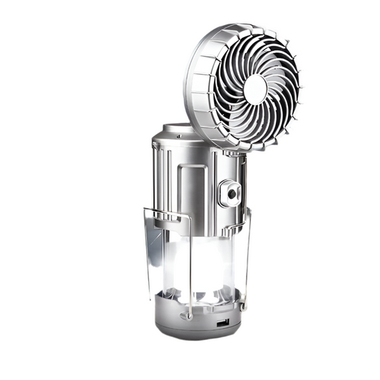 Luz emergencia, ventilador y cargador