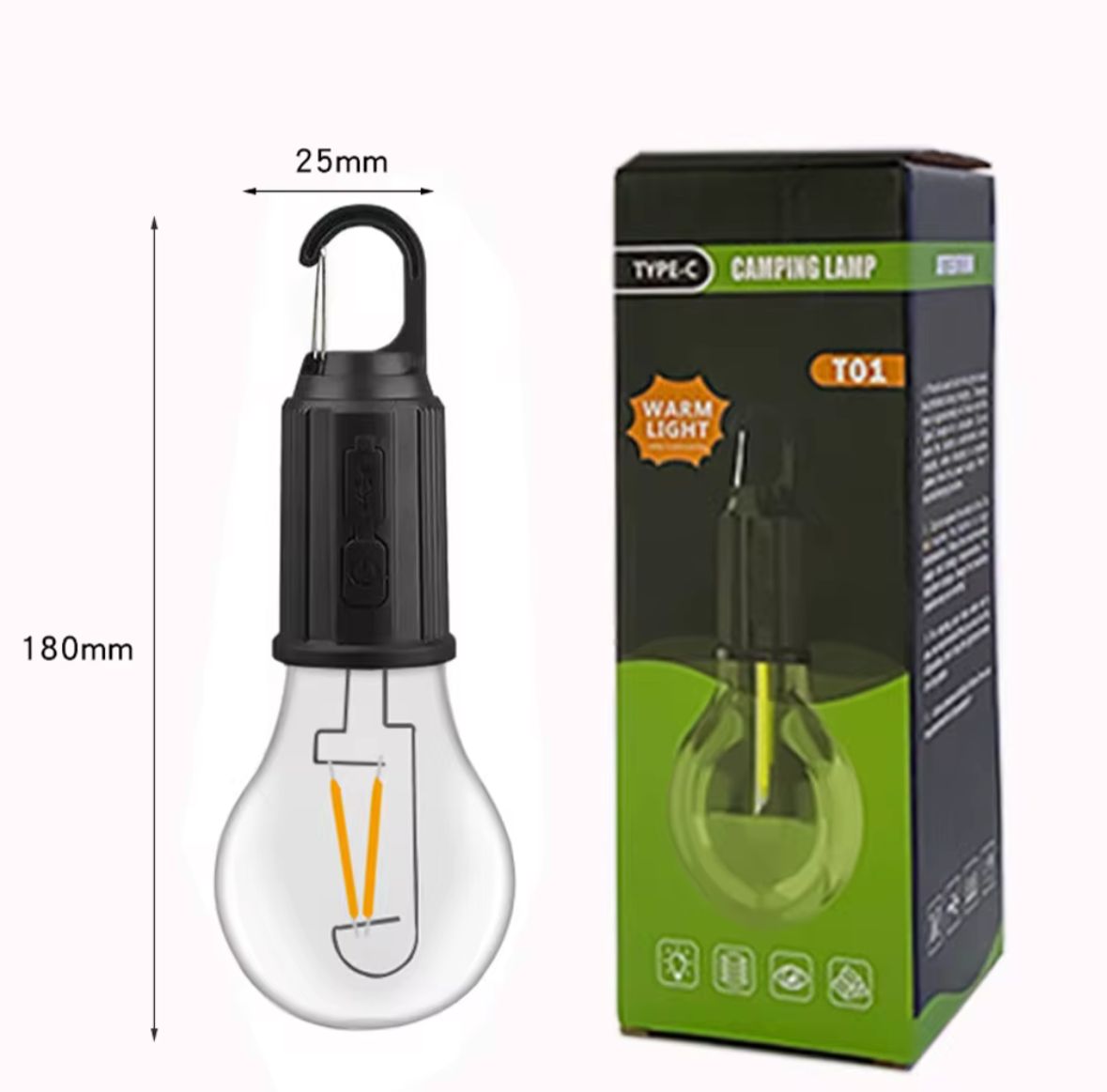 LAMPARA DE TIENDA RECARGABLE POR USB